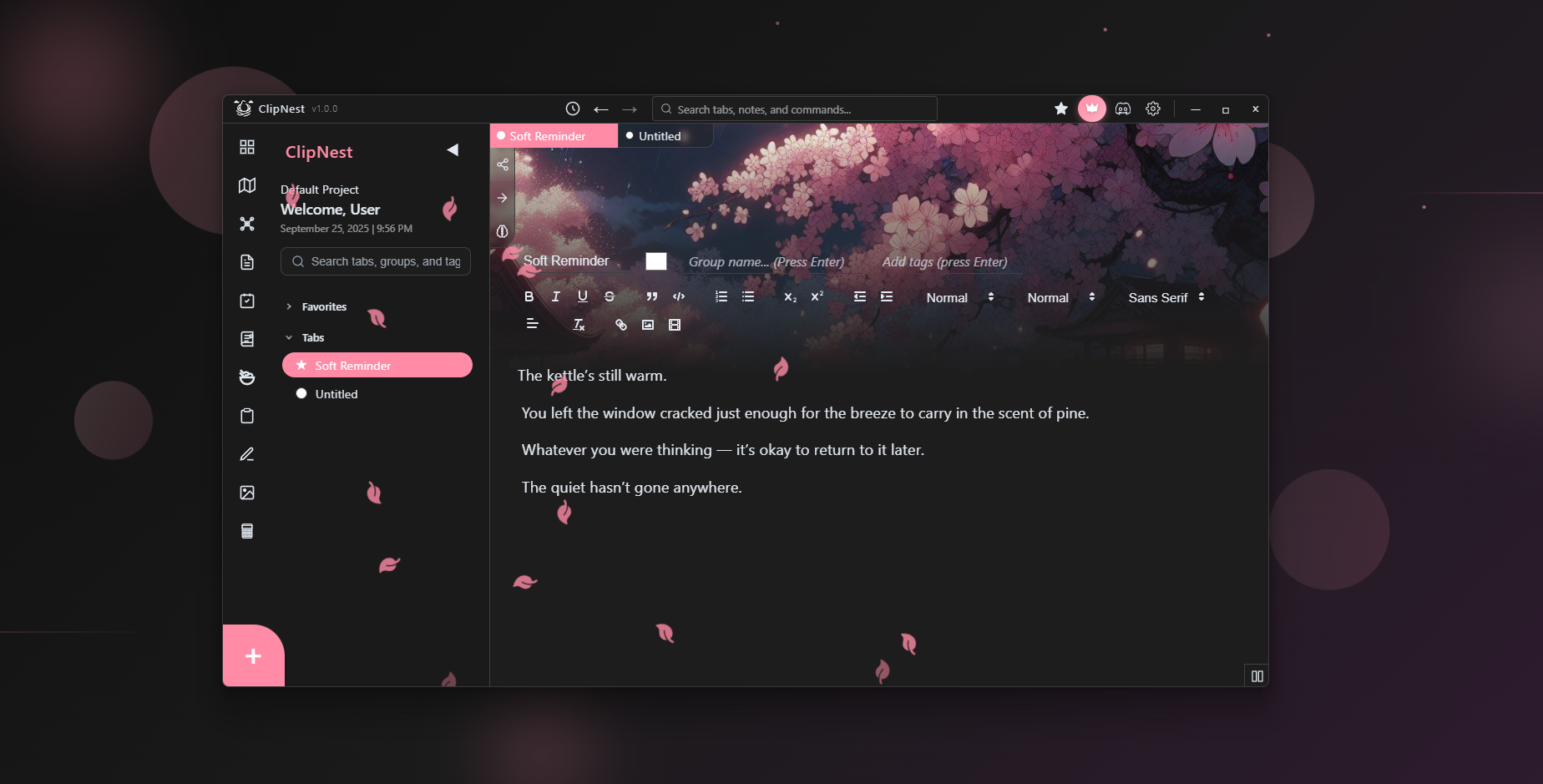 Aviquill Main Interface